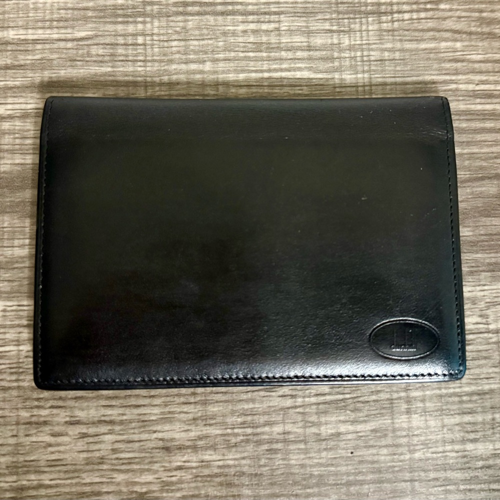 Black Leather Slim Card Holder - Picture 2 of 10